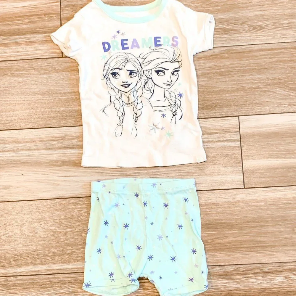 Gap + Disney Frozen Summer PJs Size 2Y